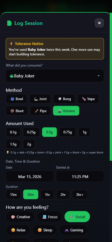 DankLog session logging