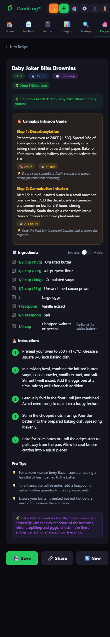 Generated Baby Joker Bliss Brownies recipe